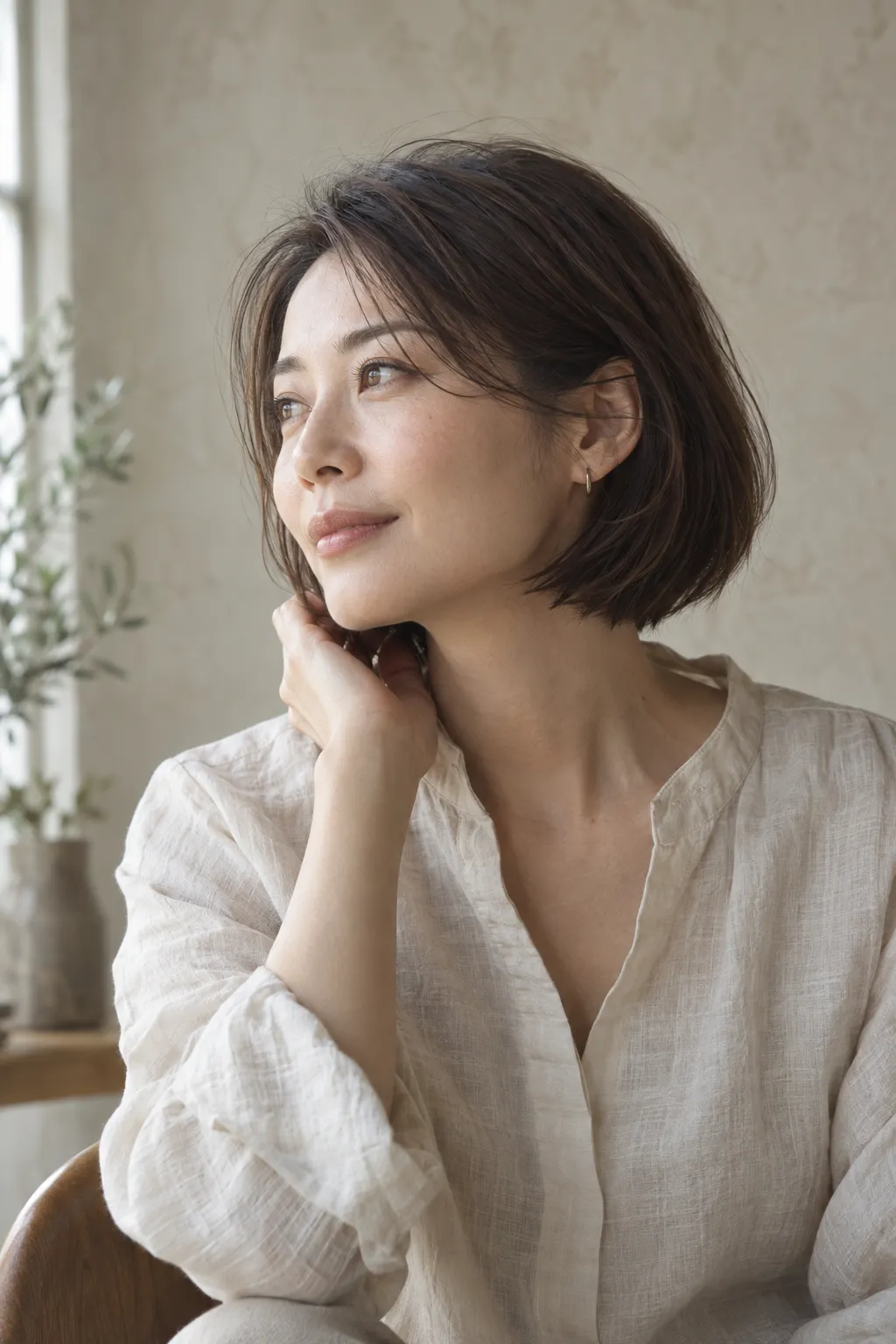 架空のボブヘアスタイル