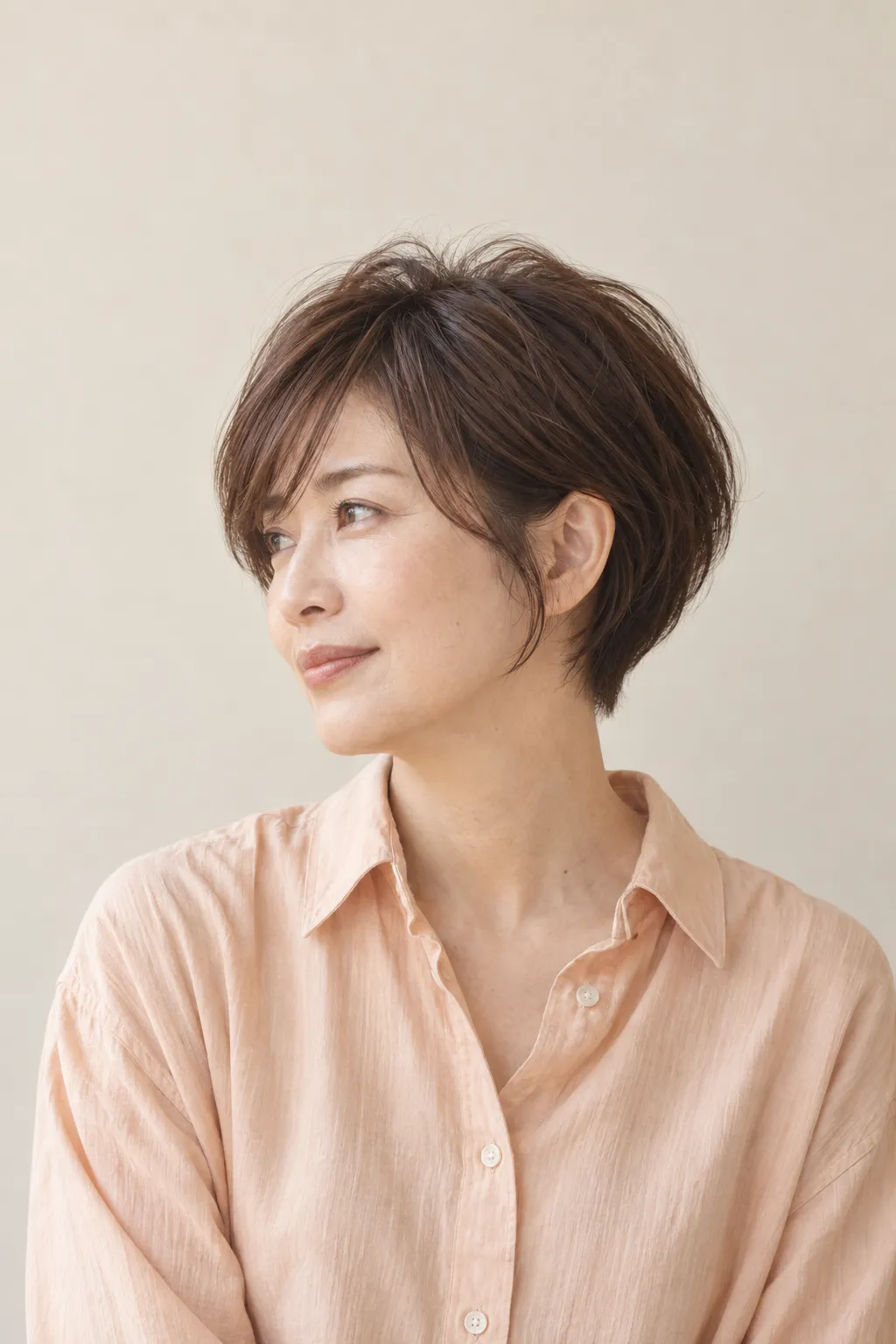 架空のショートヘアスタイル